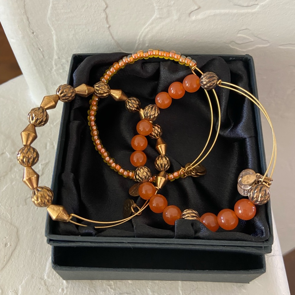 Set of 3 Alex and Ani Energy Bracelets